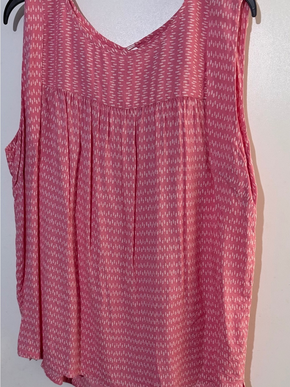 LOFT Pink Printed Sleeveless Blouse